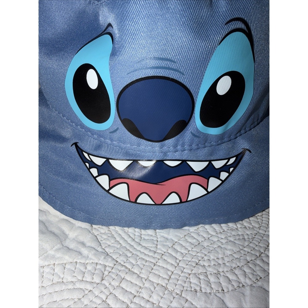 Disney Lilo & Stitch Toddler Bucket Hat 52cm Blue 3D Ears Face Graphic Official - Picture 2 of 10